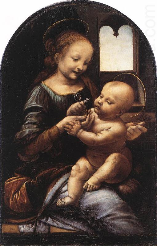 Madonna Benois Madonna with a Flower,  Leonardo  Da Vinci